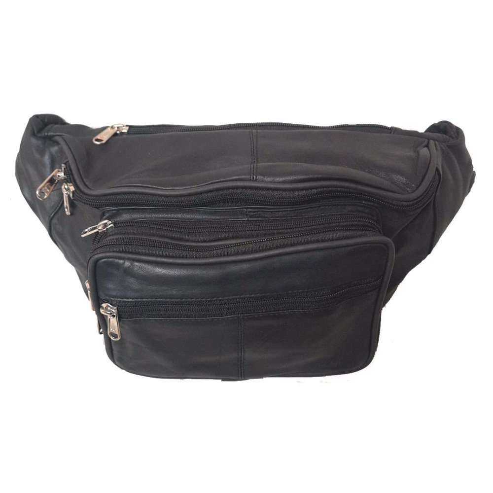 Genuine Lambskin Leather Fanny Bag / Waist Pouch #3099
